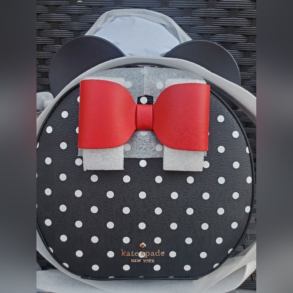 DISNEY X KATE SPADE NEW YORK MINNIE MOUSE CROSSBODY BAG - Picture 4 of 6